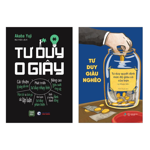 Combo sách: Tư Duy Giàu Nghèo + Tư Duy 0 Giây