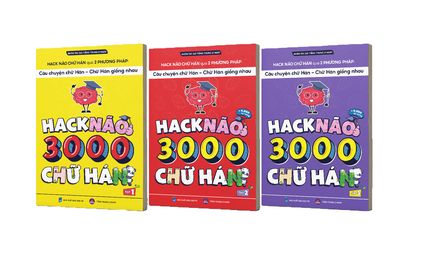 Combo Hack Não 3000 Chữ Hán - ( Bộ 3 Tập )