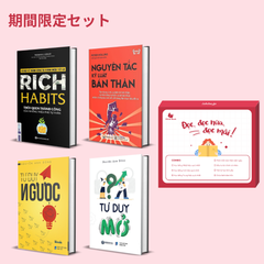 Combo sách: Rich Habits - Thói Quen Thành Công Của Những Triệu Phú Tự Thân + Nguyên Tắc Kỷ Luật Bản Thân + Tư Duy Mở + Tư Duy Ngược