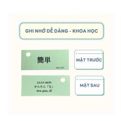 Túi Thẻ flashcard Học Kanji - Từ Vựng N5 (Bài 1 - 25)