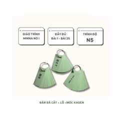 Túi Thẻ flashcard Học Kanji - Từ Vựng N5 (Bài 1 - 25)