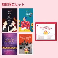 Combo sách: Dám Yêu Dám Gánh Vác + Đừng Bao Giờ Theo Đuổi Đàn Ông + Công Thức GRIT Cho Tình Yêu + Đọc Vị Tâm Lý Đàn Ông