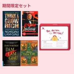 Combo sách: Nghĩ Giàu Và Làm Giàu + Cách Sống-Từ Bình Thường Trở Nên Phi Thường + Dám Làm Giàu + Bốn Thỏa Ước
