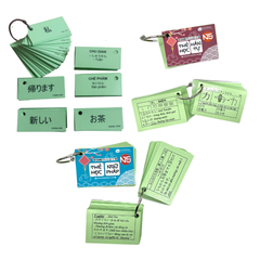 Combo thẻ Flashcard N5 tổng hợp: Từ vựng - Ngữ pháp - Kanji