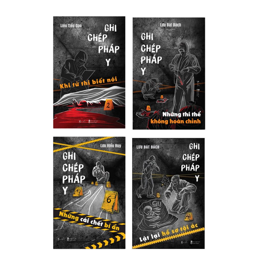 Combo sách Ghi Chép Pháp Y (Bộ 4 Tập)