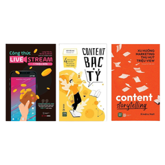 Combo sách: Công Thức Livestream 1 Triệu Đơn + Content Bạc Tỷ + Content Storytelling-Xu Hướng Marketing Thu Hút Triệu View
