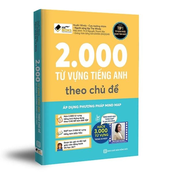 2000 từ vựng tiếng Anh theo chủ đề - Áp dụng phương pháp mind map