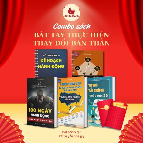Combo sách ( Sổ Ghi Chép Kế Hoạch Hành Động + Sổ hành trình kỷ luật 100 ngày hành động lột xác bản thân + 75 Sự Thật Thay Đổi Cuộc Sống Mãi Mãi + Tự do tài chính trước tuổi 35 + 7 Bước thiết lập kế hoạch kinh doanh trong năm mới )