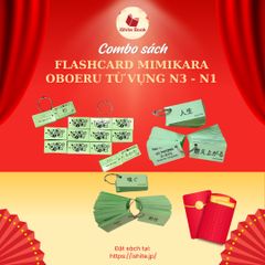 Combo thẻ Flashcard Mimikara Oboeru Từ Vựng N3 - N1(ép plastic)