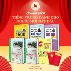Combo sách học tiếng Trung dành cho người mới bắt đầu (Tặng kèm bút luyện viết)