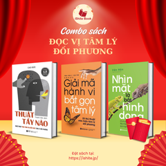 Combo sách: Giải Mã Hành Vi - Bắt Gọn Tâm Lý + Nhìn Mặt Là Bắt Hình Dong + Thuật Tẩy Não