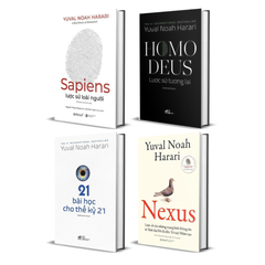 Combo sách Harari: Lược Sử Loài Người + Lược Sử Tương Lai + 21 Bài Học Cho Thế Kỉ 21 + NEXUS - Lược Sử Của Những Mạng Lưới Thông Tin Từ Thời Đại Đồ Đá Đến Trí Tuệ Nhân Tạo