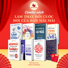 Combo sách ( Làm Ra Làm, Chơi Ra Chơi + Giải Mã Hoóc-Môn Dopamine + Sao Chúng Ta Lại Ngủ + Đơn Thuốc Tăng Đề Kháng Stress + Thay Đổi Tí Hon Hiệu Quả Bất Ngờ + 5 Phương Pháp Học Tập Của Elon Musk + Học Cách Học + Nhà Giả Kim )