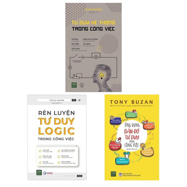 Combo sách: Tư Duy Hệ Thống Trong Công Việc + Rèn Luyện Tư Duy Logic Trong Công Việc + Ứng Dụng Bản Đồ Tư Duy Trong Công Việc