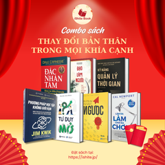 Combo sách ( Đắc Nhân Tâm + Đạo Làm Người + Kỹ thuật hack Thời Gian + Phương Pháp Học Tập Không Giới Hạn + Tư Duy Mở + Tư Duy Ngược + Làm Ra Làm Chơi Ra Chơi )