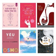 Combo sách: Luật Hấp Dẫn Trong Tình Yêu + Bạn Chỉ Dốc Lòng Yêu Ba Lần Trọn Vẹn + Chuyện Tình Yêu Bạn Biết Được Bao Nhiêu + Osho-Yêu + Tâm Lý Học Tình Yêu-Tình Yêu Của Bạn Giống Như Bạn + Bạn Là Ai Khi Bạn Yêu