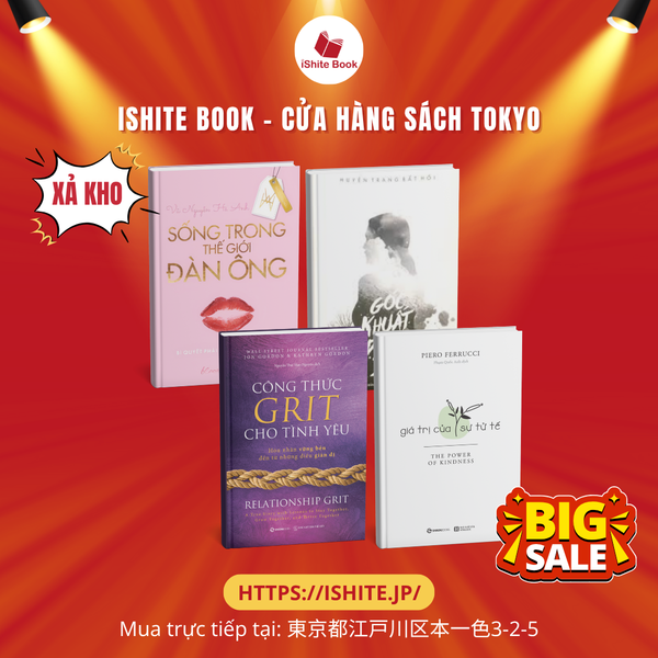 Combo sách ( Giá Trị Của Sự Tử Tế + Công Thức GRIT Cho Tình Yêu + Góc Khuất Đàn Bà + Sống Trong Thế Giới Đàn Ông )
