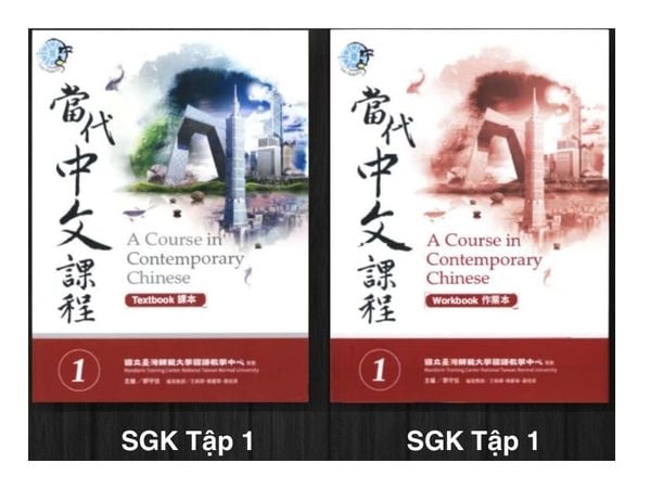 Combo Giáo Trình Tiếng Trung Đương Đại Phổn Thể TRUNG Việt - T1 (bản đen trắng)