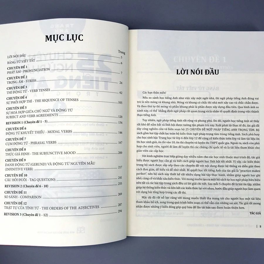 Bộ Sách 25 Chuyên Đề Ngữ Pháp Tiếng Anh Trọng Tâm (Bộ 2 Tập)