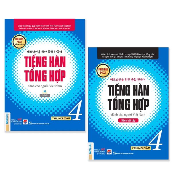 Bộ Tiếng Hàn Tổng Hợp - Trung Cấp 4 - ( Bản Màu ) - ( 2 Cuốn )