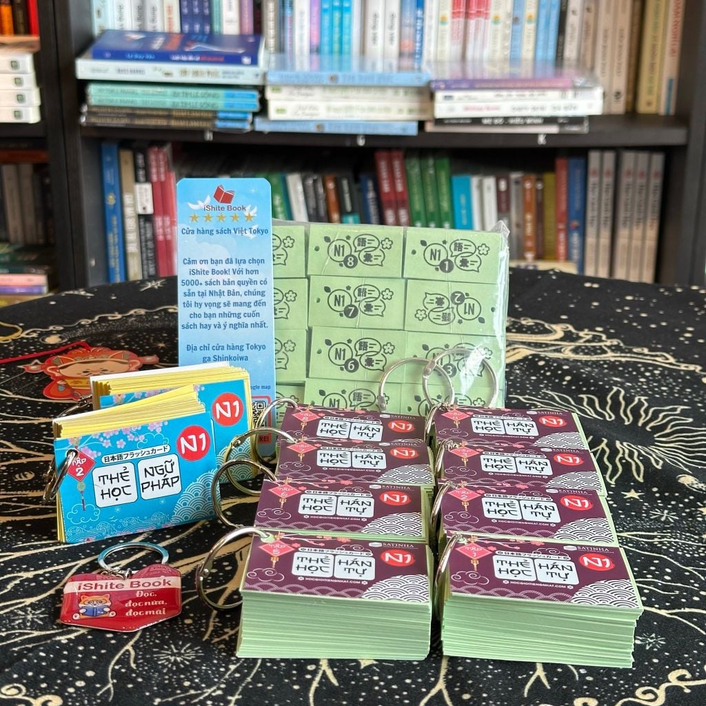 Thẻ Flashcard Từ Vựng Mimikara Oboeru N1(ép plastic) (12 xâu)