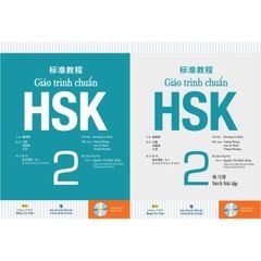 Combo Giáo Trình Chuẩn HSK 2 - Bài Học (Kèm 1 MP3) và Giáo Trình HSK 2 - Sách Bài Tập (Kèm MP3)