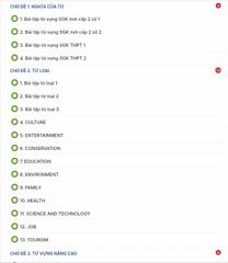 BỘ TỔNG ÔN TỪ VỰNG TIẾNG ANH (tặng kèm Video bài giảng + chữa bài chi tiết)