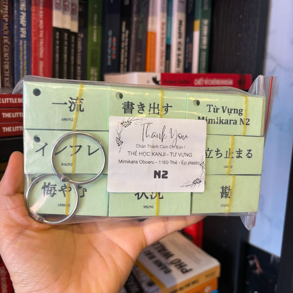 Túi Thẻ Flashcard  Mimikara Oboeru Từ Vựng N2