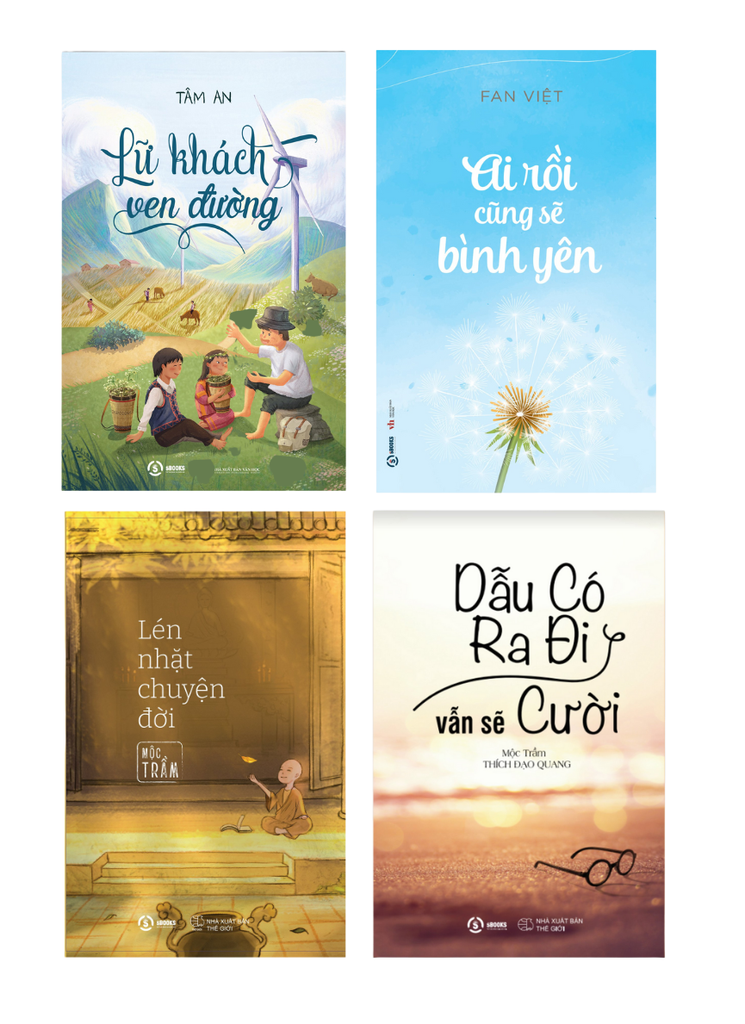Combo Dẫu Có Ra Đi Vẫn Sẽ Cười + Lén Nhặt Chuyện Đời + Ai Rồi Cũng Sẽ Bình Yên + Lữ Khách Ven Đường (Bộ 4 Cuốn)
