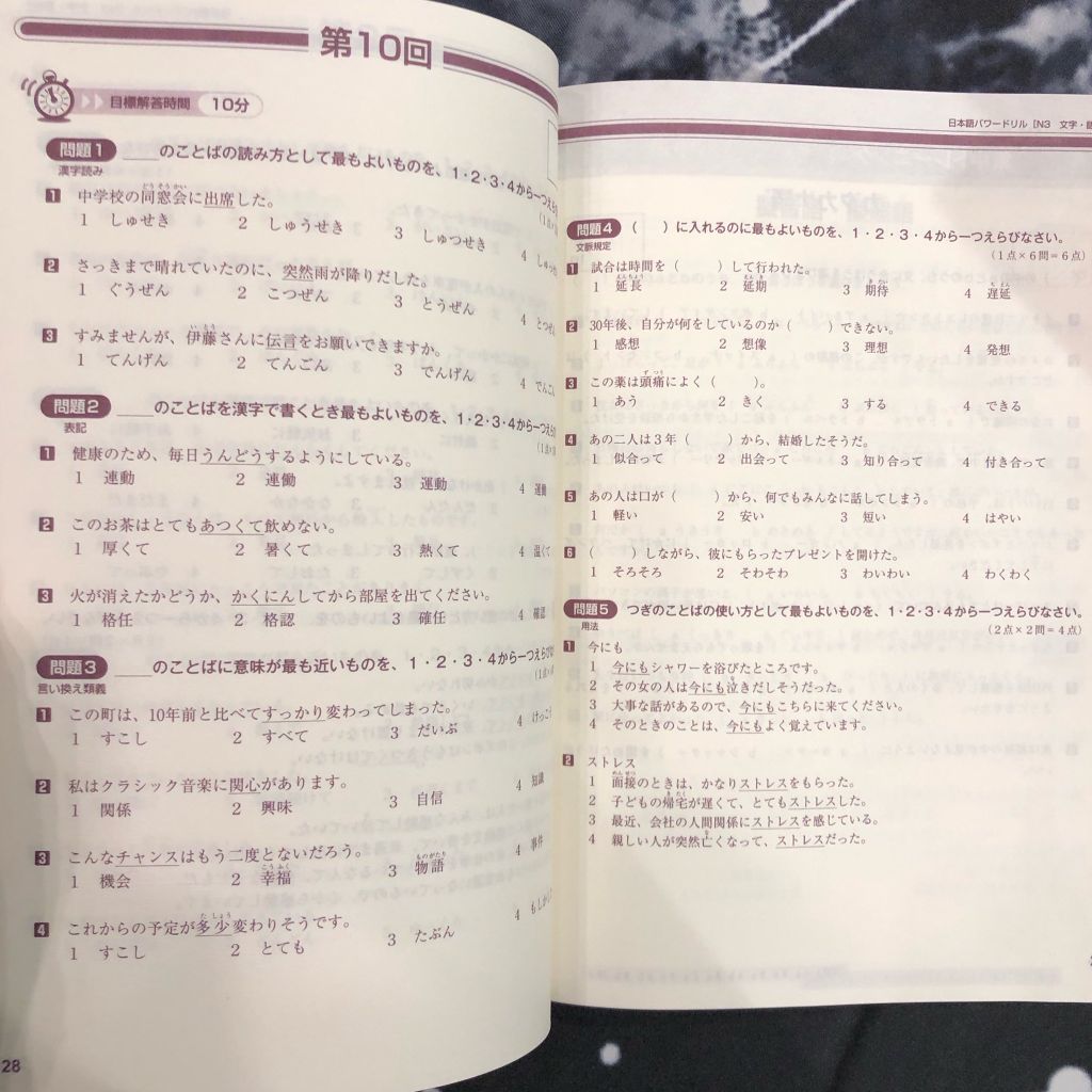 Pawadoriru Từ Vựng kanji N3