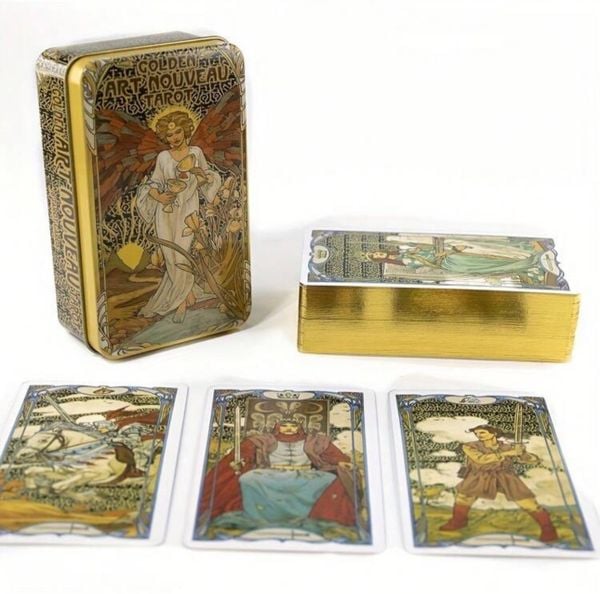 Bài tarot mạ vàng