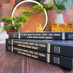 Sách 12 Bài Sám Và Nghi Thức Trì Tụng 9 Bài Kinh Hằng Ngày - BÌA CỨNG