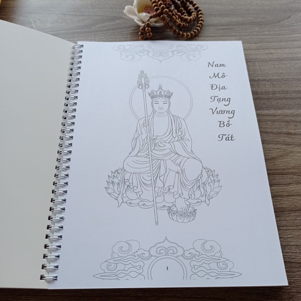 Sổ Tay Chép Kinh Địa Tạng Bổn Nguyện In Mờ