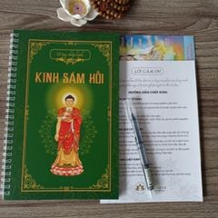 Combo 3 cuốn Sổ chép kinh Địa tạng, Chú đại bi, Kinh Sám hối phiên bản cao cấp in mờ tiếng việt (tái bản mới)