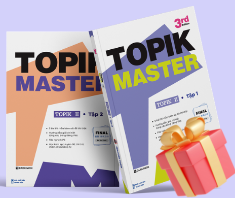 Sách TOPIK MASTER - Luyện đề TOPIK II với Đề thi mẫu chuẩn cấu trúc, có chấm chữa chi tiết