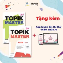 Sách TOPIK MASTER- Luyện đề TOPIK I (Tập 1 với Đề thi mẫu chuẩn cấu trúc, chấm chữa chi tiết