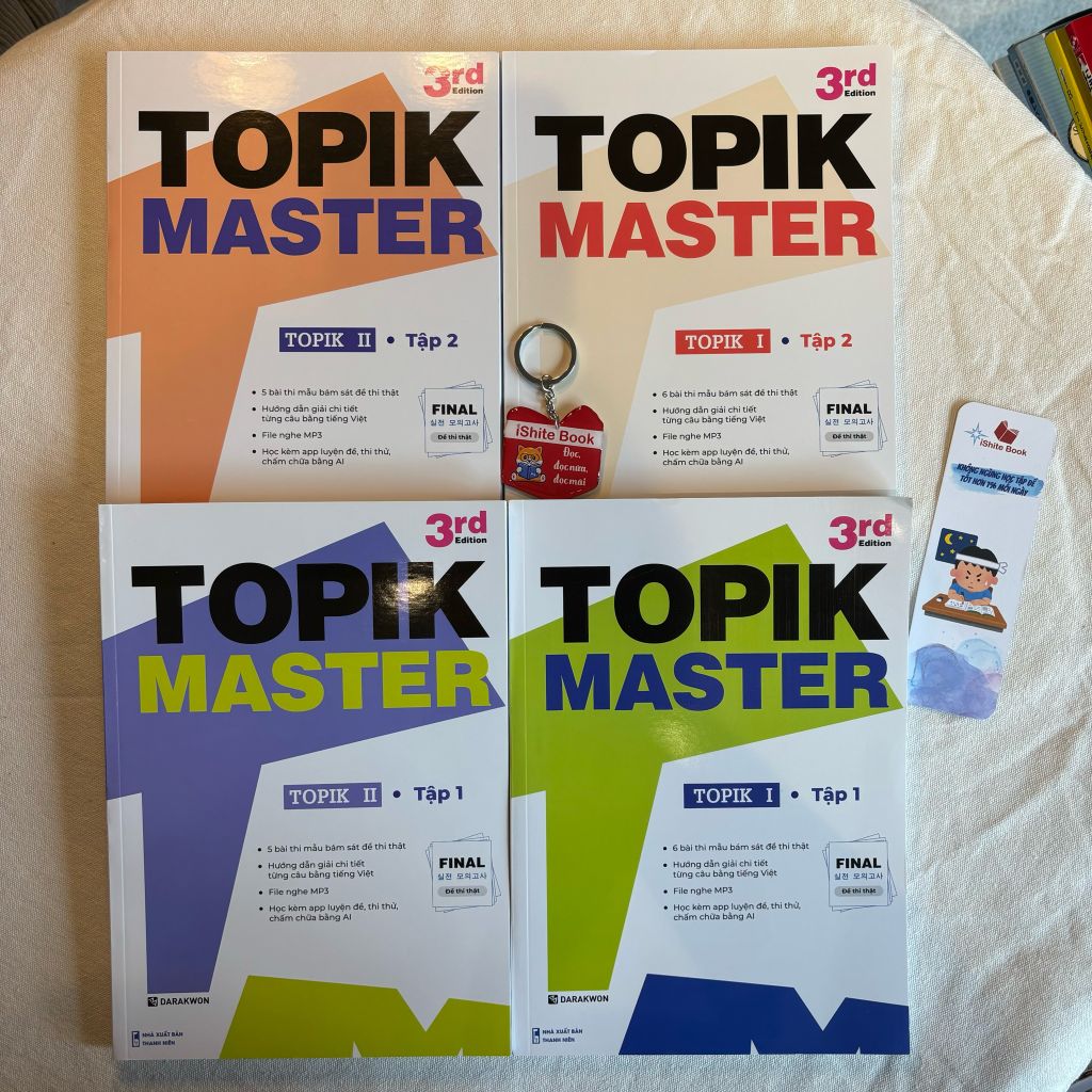 Sách TOPIK MASTER - Luyện đề TOPIK II với Đề thi mẫu chuẩn cấu trúc, có chấm chữa chi tiết