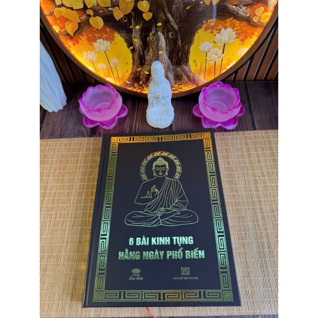6 Bài Kinh Tụng Hằng Ngày Phổ Biến - BÌA CỨNG - Tặng Kèm Lời Khấn Nguyện + Bài Sám Hối