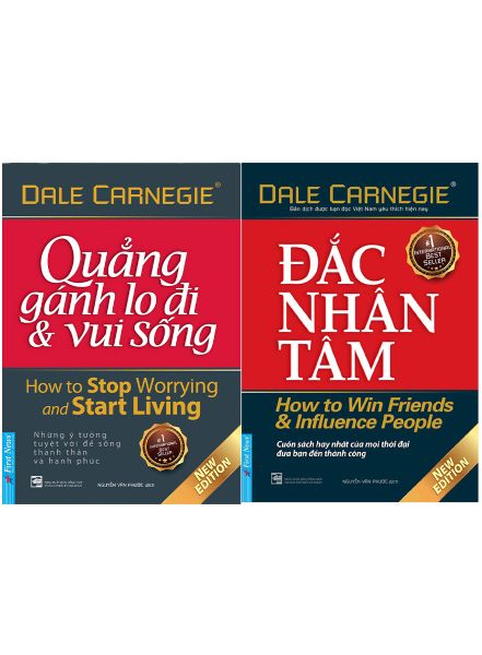 Combo Sách Đắc nhân tâm - Quảng gánh lo đi và vui sống (Phiên bản 2022 khổ nhỏ)