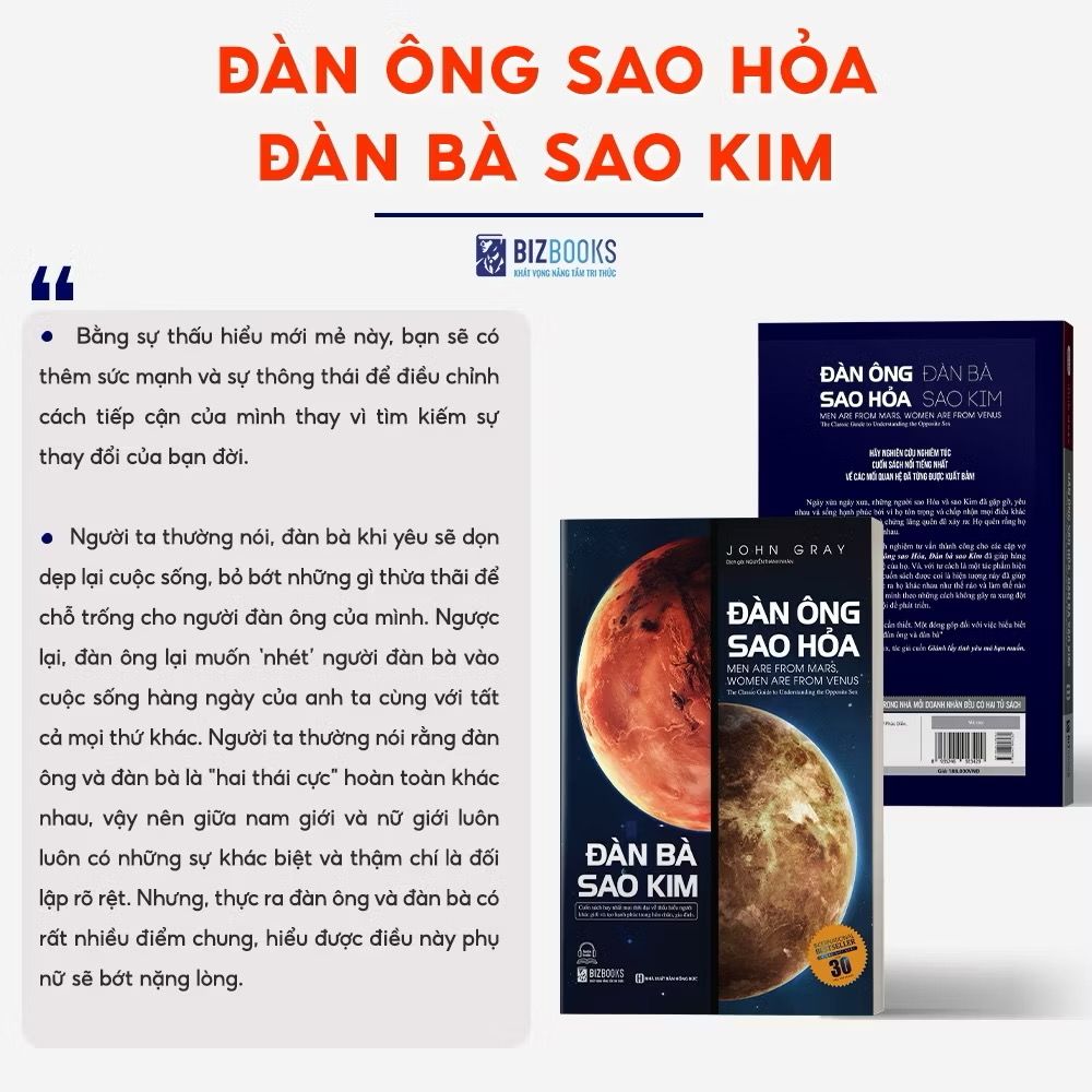 Đàn Ông Sao Hỏa Đàn Bà Sao Kim (tái bản)