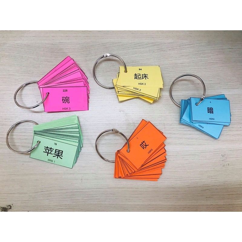 Flashcard tiếng Trung Hsk4 600 thẻ từ vựng(2xâu)