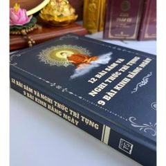 Sách 12 Bài Sám Và Nghi Thức Trì Tụng 9 Bài Kinh Hằng Ngày - BÌA CỨNG