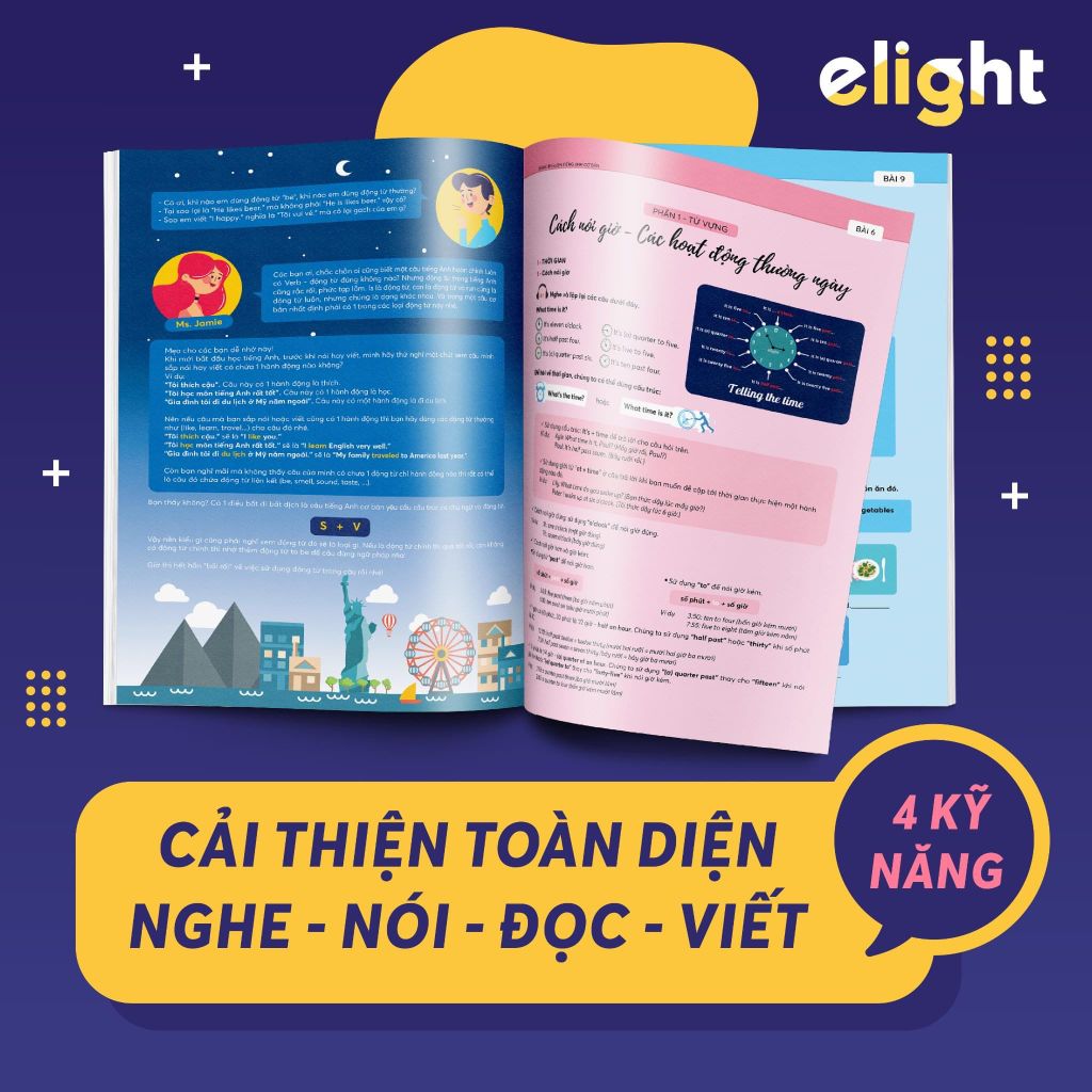 Tiếng Anh Cơ Bản Elight Bộ 2 Tập (Dành cho người mất gốc)