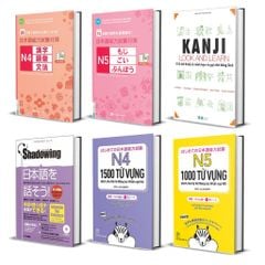 Combo Sách Tổng ôn kiến thức N5-N4
