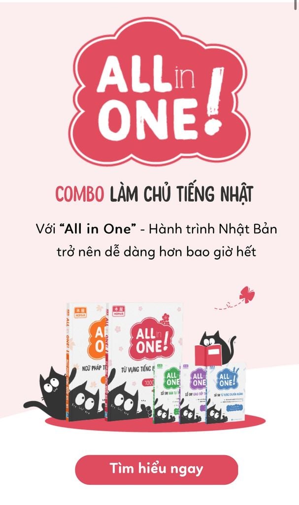 Combo làm chủ tiếng Nhật N5-N1 ALL IN ONE