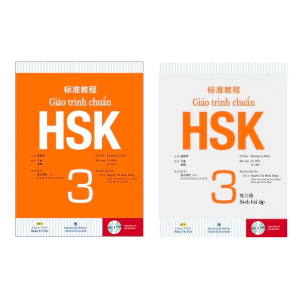 Combo Giáo Trình Chuẩn HSK 3 - Bài Học (Kèm 1 MP3) và Giáo Trình HSK 3 - Sách Bài Tập (Kèm MP3)