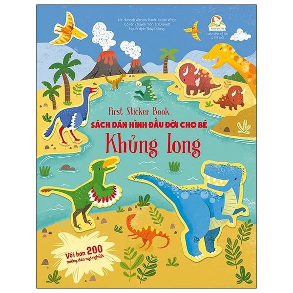 Sách Dán Hình Đầu Đời Cho Bé - Khủng Long