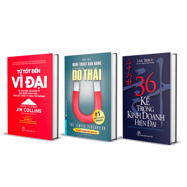 Combo Sách Từ Tốt Đến Vĩ Đại + Nghệ Thuật Bán Hàng Của Người Do Thái + 36 Kế Trong Kinh Doanh Hiện Đại