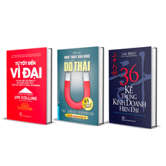 Combo Sách Từ Tốt Đến Vĩ Đại + Nghệ Thuật Bán Hàng Của Người Do Thái + 36 Kế Trong Kinh Doanh Hiện Đại