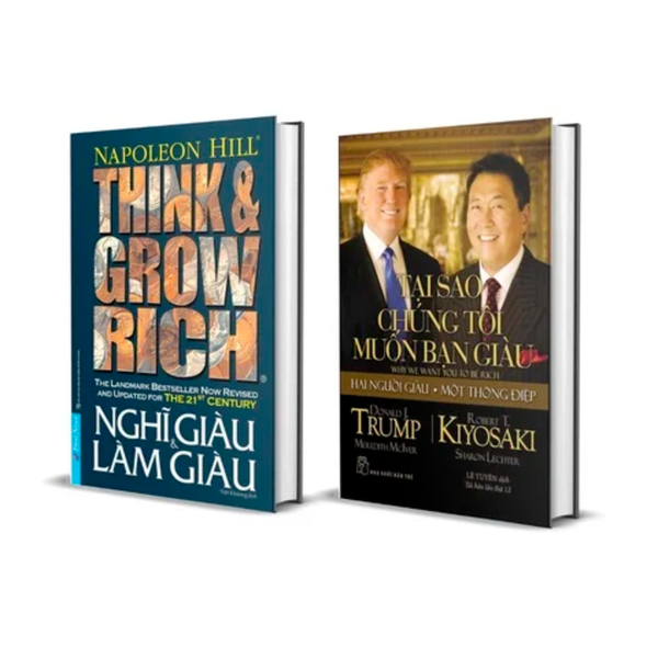 Combo Sách Nghĩ Giàu Làm Giàu và Tại Sao Chúng Tôi Muốn Làm Giàu